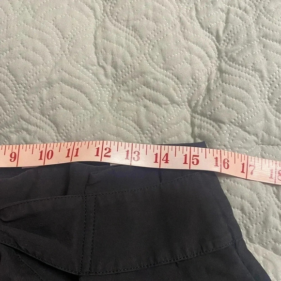 Vince Belted Palazzo Culotte Pants Cropped Wide Leg Size 10 Black High Rise - Picture 4 of 8